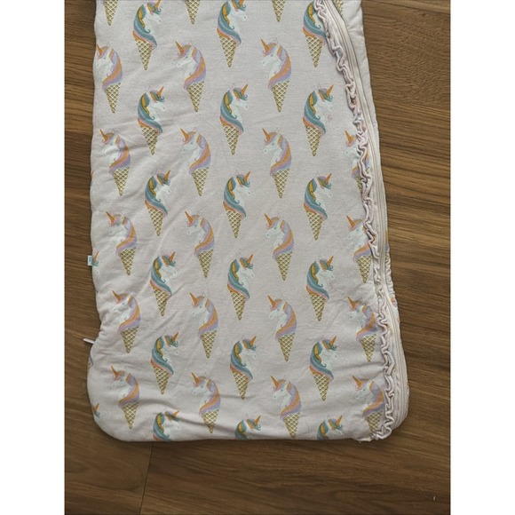 Posh Peanut Baby Girls 0-6 Months Blanket Bunting Sleeper Pajamas Unicorn VGC - Picture 3 of 5